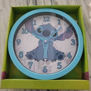 Disney Stitch Purple and Green Wall Clock